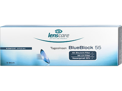 BlueBlock 55 Tageslinsen ohne Sehstärke 5er Box
