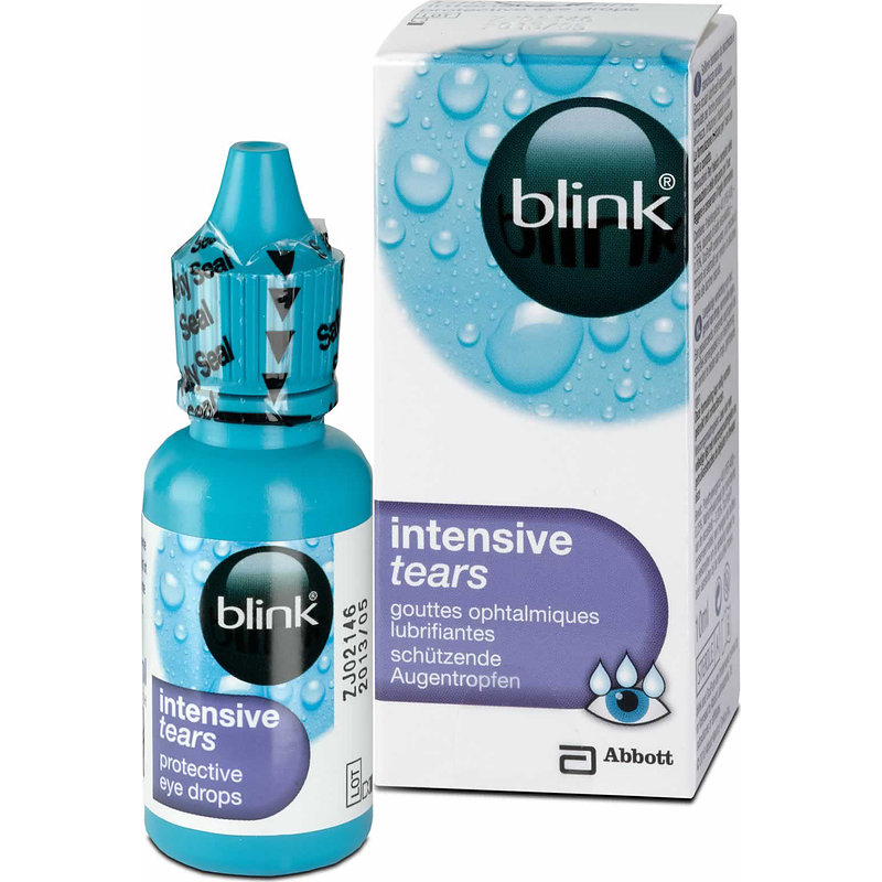 Blink Intensive Tears Abbott Medical Optics (amo) Nachbenetzung Kontaktlinsen-Pflegemittel 1x10 ml