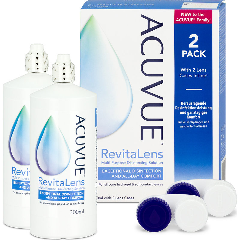 Acuvue Revitalens 2er Set Abbott Medical Optics (amo) All-in-One-System Kontaktlinsen-Pflegemittel 2x300 ml