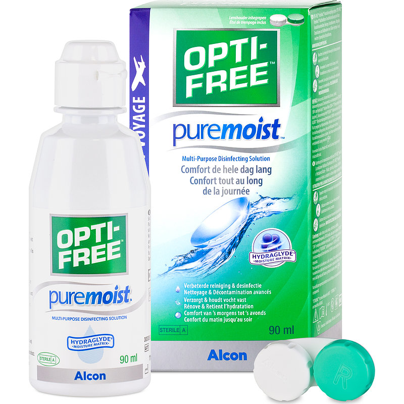 Opti-Free PureMoist (90 ml + 1 Behälter) Kombilösung, Pflegemittel