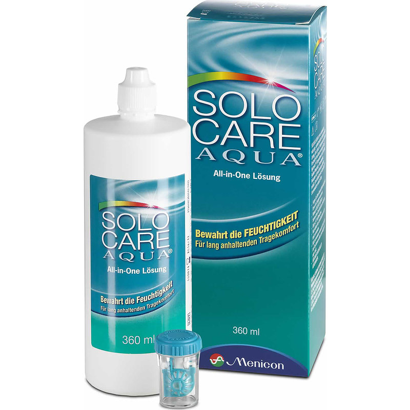 Solocare Aqua Menicon All-in-One-System Kontaktlinsen-Pflegemittel 1x360 ml