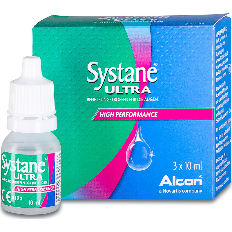 Systane Ultra 3er Set Alcon Nachbenetzung Kontaktlinsen-Pflegemittel 3x10 ml