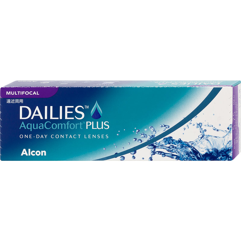 Dailies Aquacomfort Plus Multifocal 30er Box Alcon Tageskontaktlinsen -3,00 Achse HI