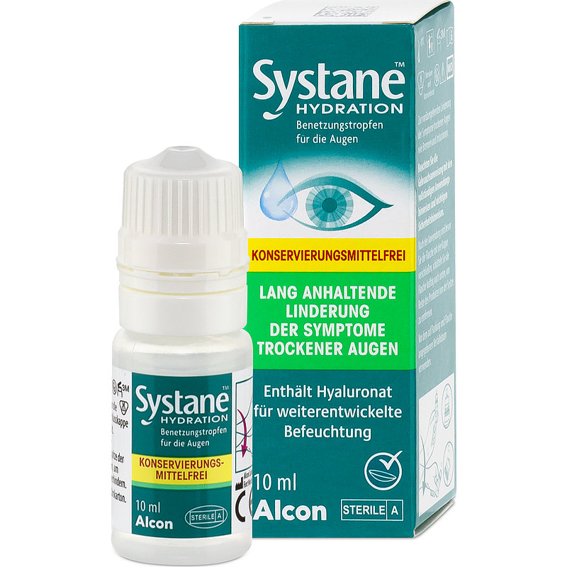 Systane Hydration Alcon Nachbenetzung Kontaktlinsen-Pflegemittel 1x10 ml