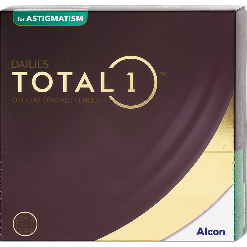 Dailies Total 1 For Astigmatism 90er Box Alcon Tageskontaktlinsen -4,00 Achse 60 Zyl. -0,75