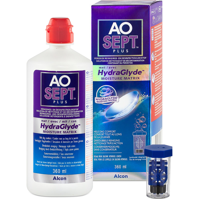 Aosept Plus Mit Hydraglyde Alcon Peroxid Kontaktlinsen-Pflegemittel 1x360 ml