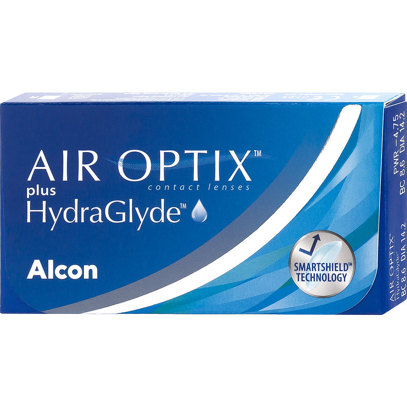 Air Optix Plus Hydraglyde 3er Box Alcon Monatskontaktlinsen +7,50