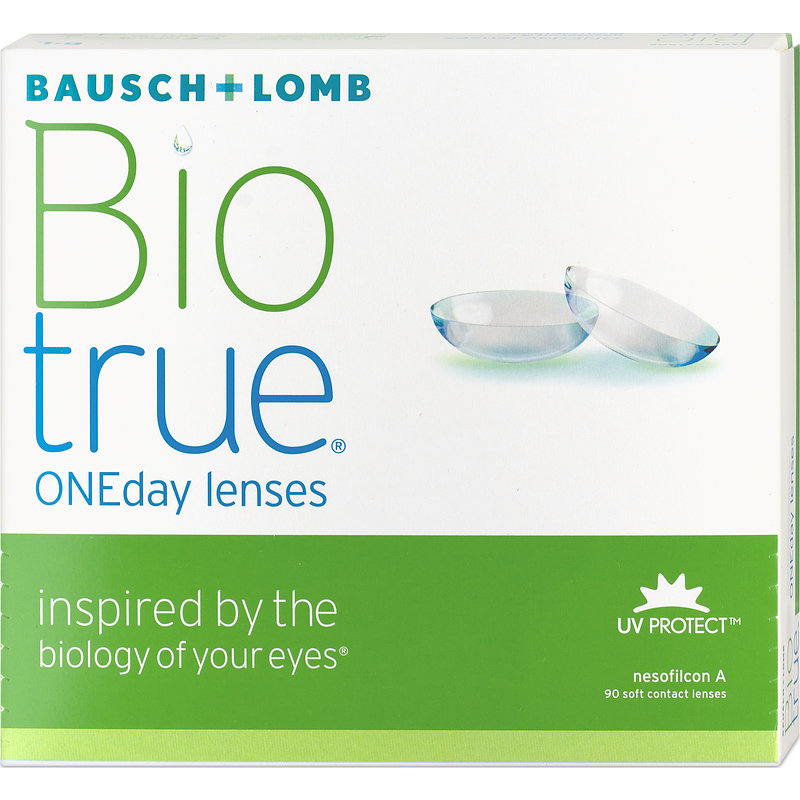 Biotrue Oneday 90er Box Bausch & Lomb Tageskontaktlinsen -1,00