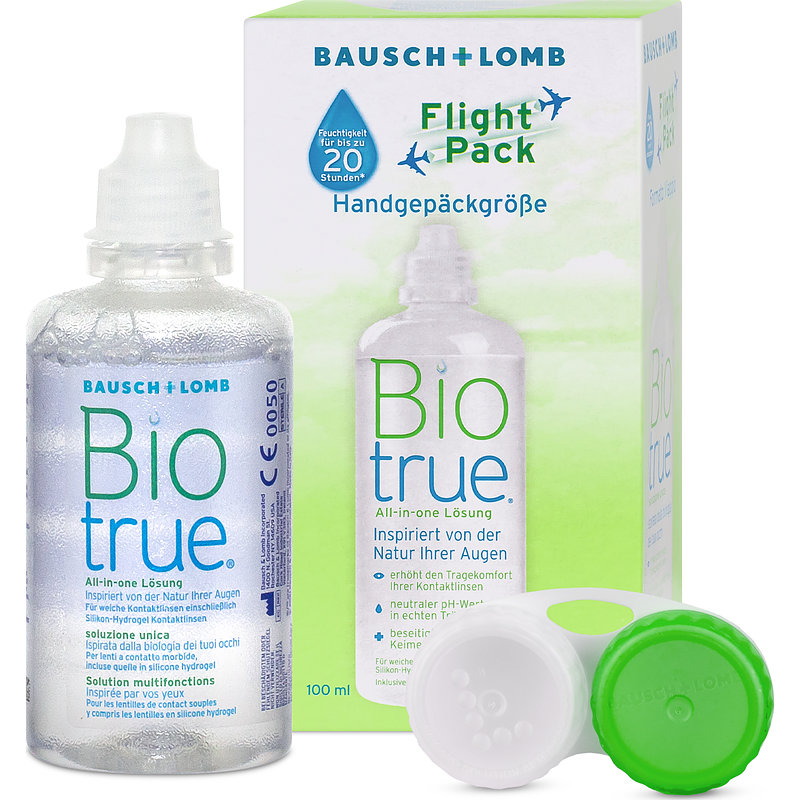 Biotrue Flight Pack Bausch & Lomb All-in-One-System Kontaktlinsen-Pflegemittel 1x 100 ml