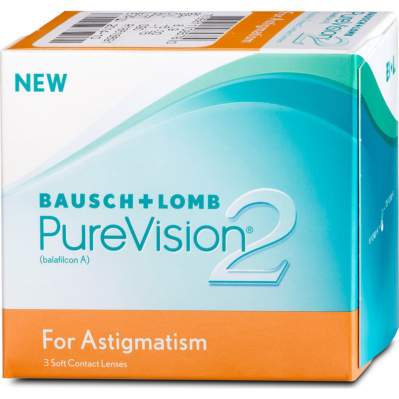 Purevision 2 Hd For Astigmatism 3er Box Bausch & Lomb Monatskontaktlinsen -8,50 Achse 10 Zyl. -0,75