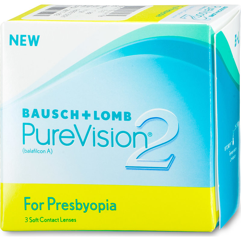 Purevision 2 Hd For Presbyopia 3er Box Bausch & Lomb Monatskontaktlinsen -6,50 Add LOW