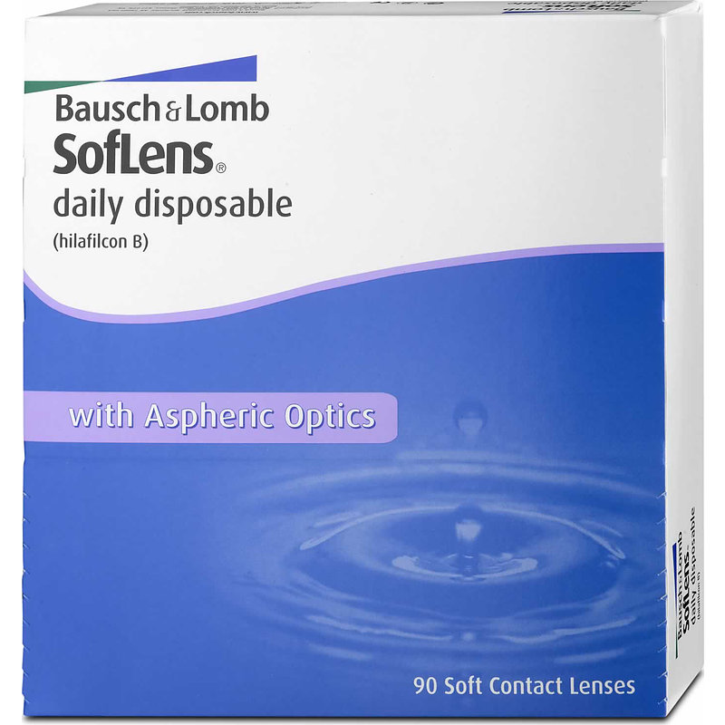 Soflens Daily Disposable 90er Box Bausch & Lomb Tageskontaktlinsen -4,00