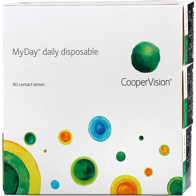 Myday Daily Disposable 90er Box Cooper Vision Tageskontaktlinsen +3,75