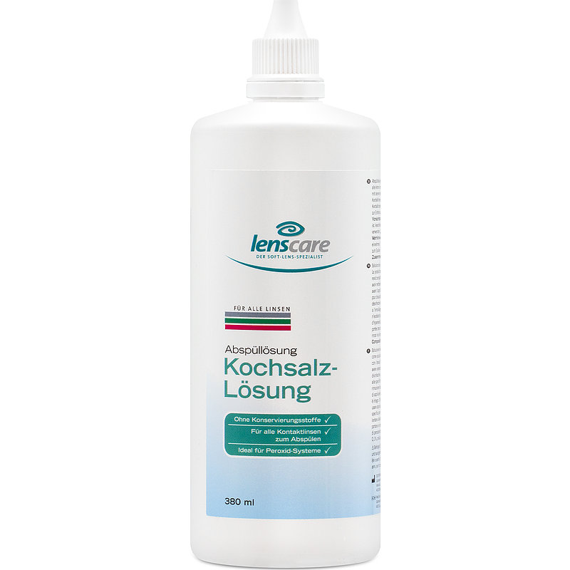 Kochsalz-lösung Lenscare Kochsalzlösung Kontaktlinsen-Pflegemittel 1x380 ml