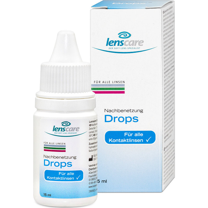 Drops Lenscare Nachbenetzung Kontaktlinsen-Pflegemittel 1x15 ml