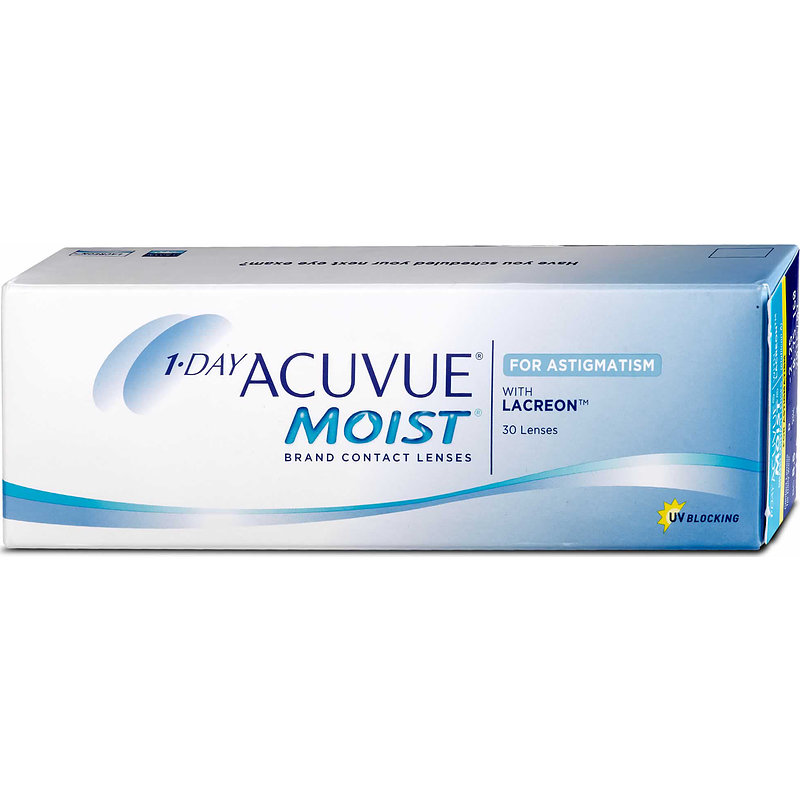 1-day Acuvue Moist For Astigmatism 30er Box Johnson & Johnson Tageskontaktlinsen +0,50 Achse 170 Zyl. -1,75