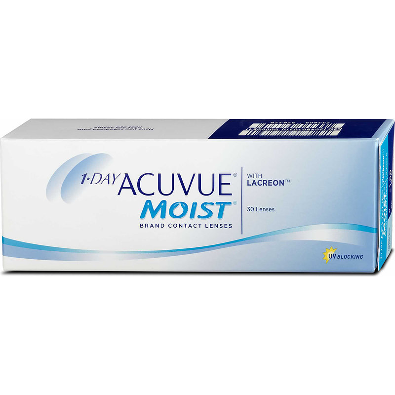 1 Day Acuvue Moist Disposable Contact Lenses (30 lenses)