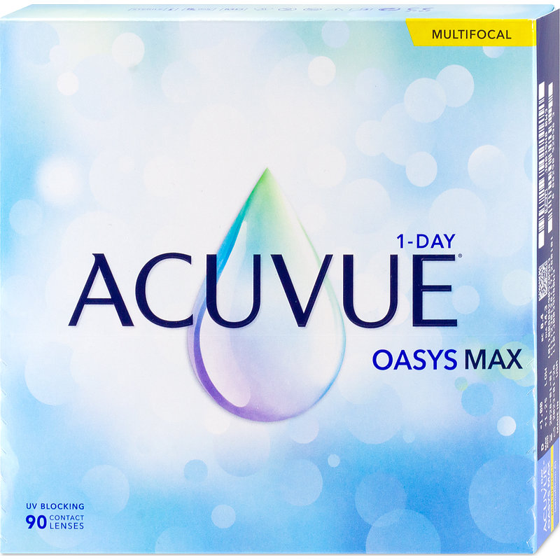 Acuvue Oasys Max 1-day Multifocal 90er Box Johnson & Johnson Tageskontaktlinsen -7,75 Add HIGH