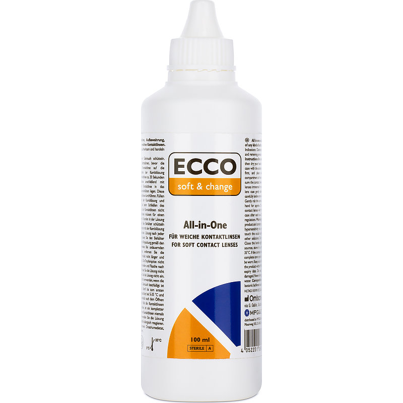 Ecco Soft & Change All-in-one Pocket Mpg&e All-in-One-System Kontaktlinsen-Pflegemittel 1x100 ml