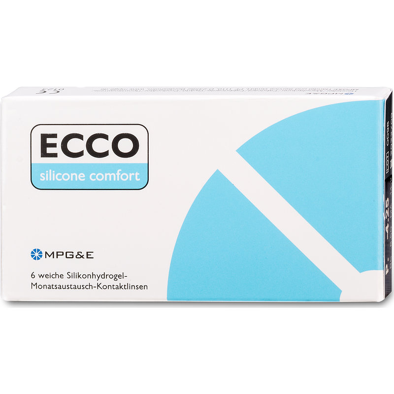 Ecco Silicone Comfort 6er Box Mpg&e Monatskontaktlinsen -3,25