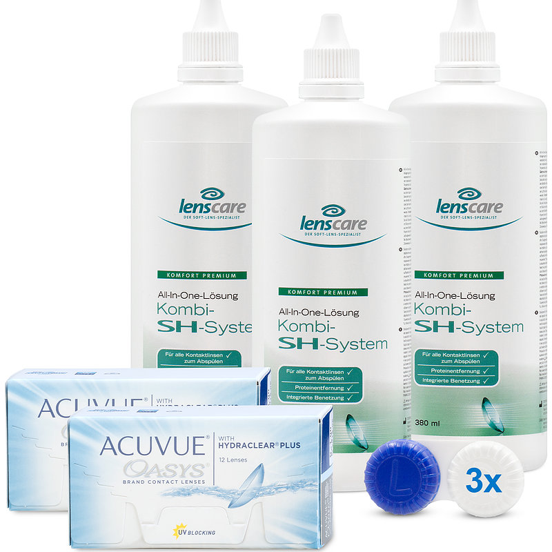 Acuvue Oasys (2x12) 2-wochenlinsen Set Johnson & Johnson Wochenlinsen Sparsets