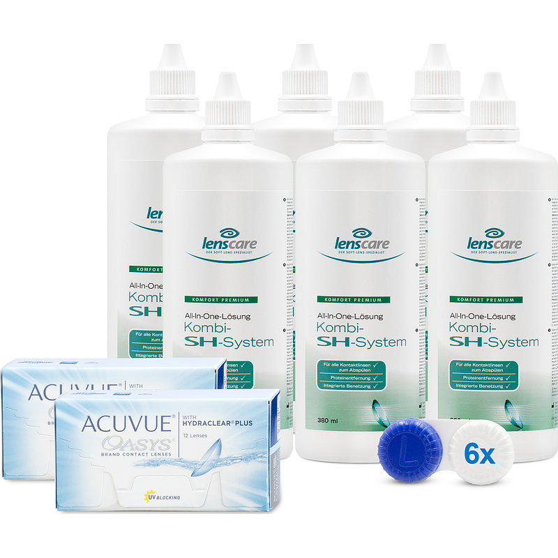 Acuvue Oasys (2x12) 2-wochenlinsen Set Johnson & Johnson Wochenlinsen Sparsets