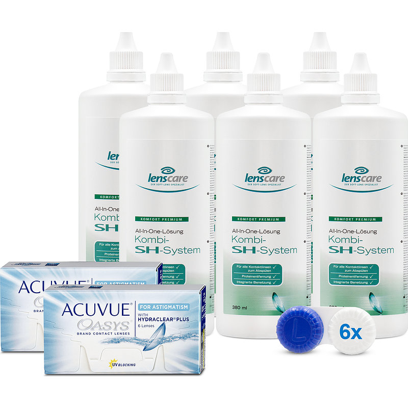 Acuvue Oasys For Astigmatism 2-wochenlinsen Kombi-sh-system 6er Set Johnson & Johnson Wochenlinsen Sparsets