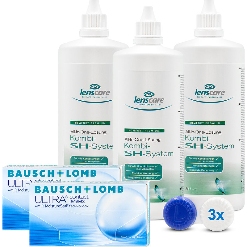 Ultra Kombi-sh-system 3er Set Bausch & Lomb Monatslinsen Sparsets