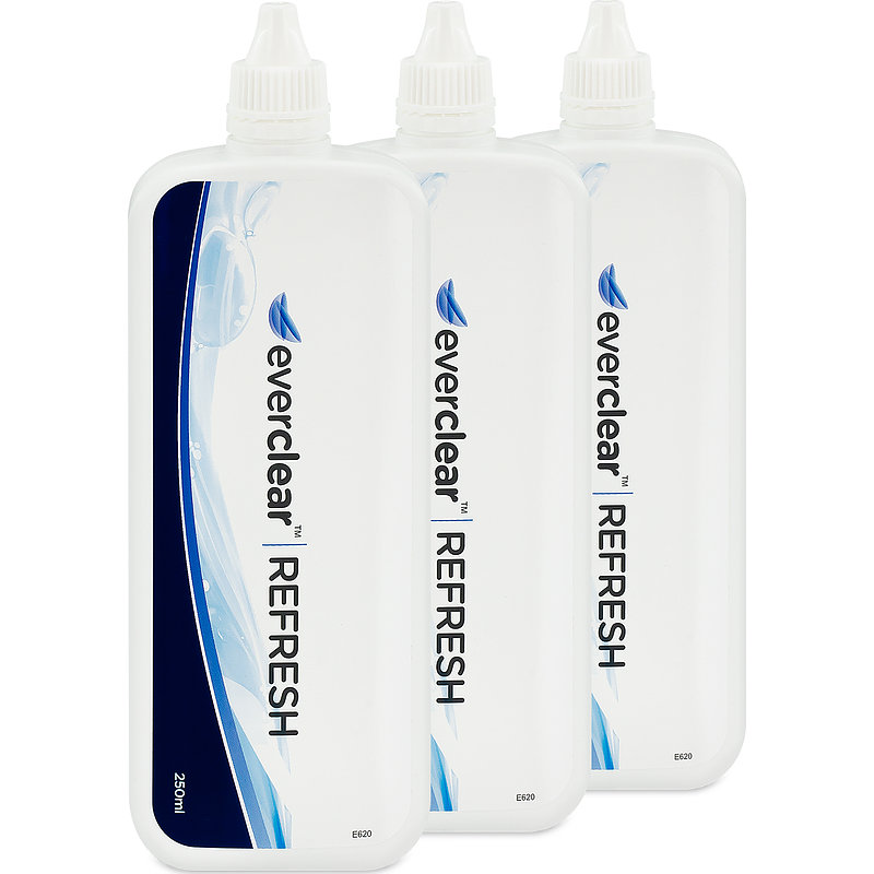 Everclear Refresh 3er Set Everclear All-in-One-System Kontaktlinsen-Pflegemittel 3x250 ml