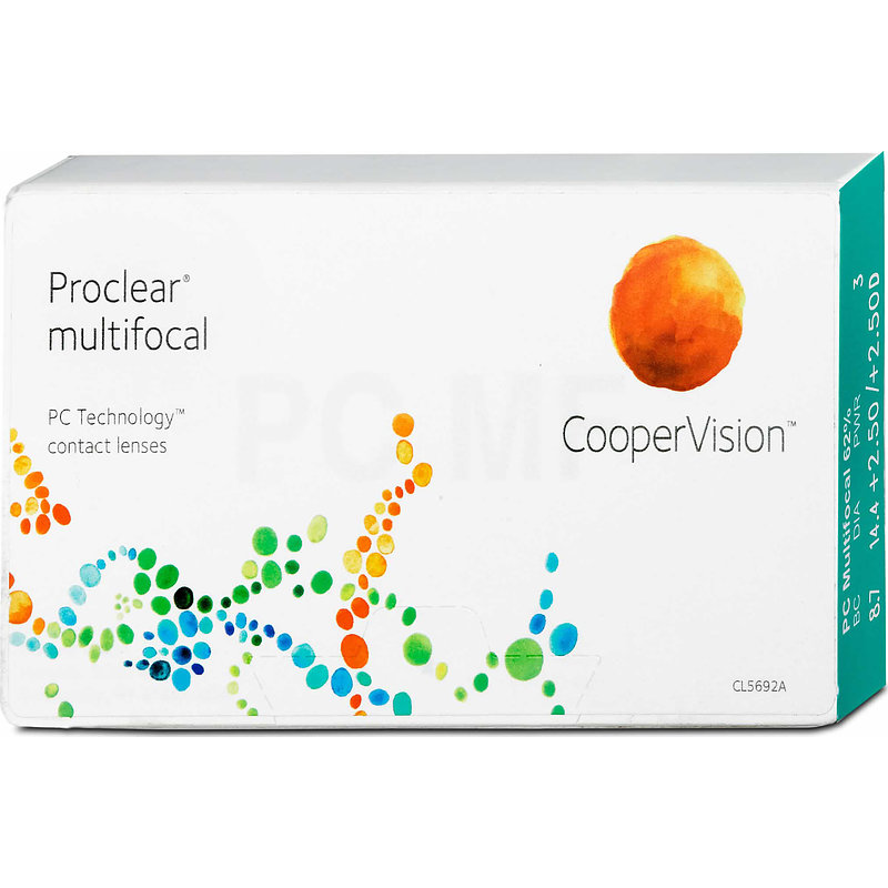 Proclear Multifocal 6er Box Cooper Vision Monatskontaktlinsen -4,50 Achse +2,50 Zyl. N